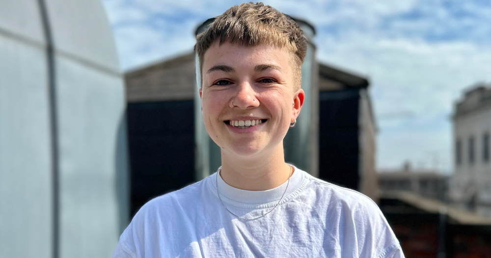 Photo of Alice Linehan, who has been appointed Editor of GCN, smiling at the camera with an outdoor background.