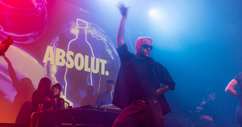 This article is about the Mother Daytime Dance Party. Photo of a man dancing in a nightclub with one arm raised.