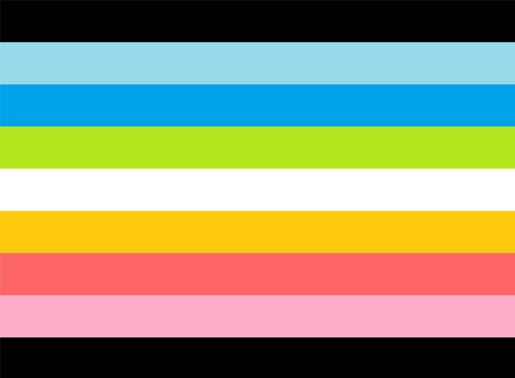 Queer Pride flag.