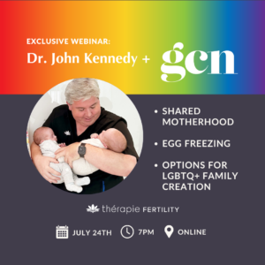 Infographic about webinar hosted by Thérapie Fertility and GCN.