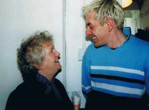 Nell McCafferty and Tonie Walsh at Dublin's Outhouse, 1999. © Private collection.