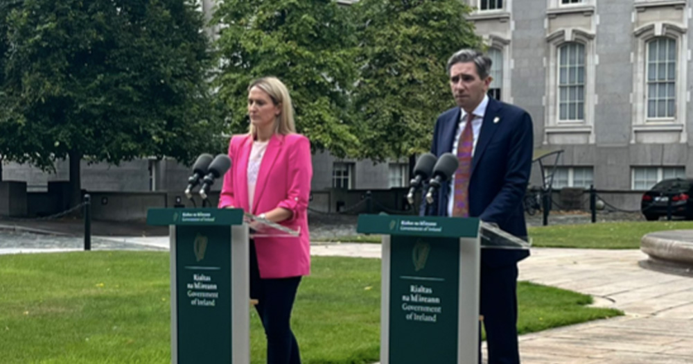 Minister for Justice, Helen McEntee and Taoiseach, Simon Harris