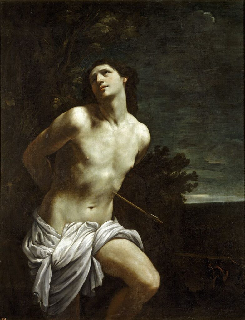 Painting 'Saint Sebastian', by Guido Reni