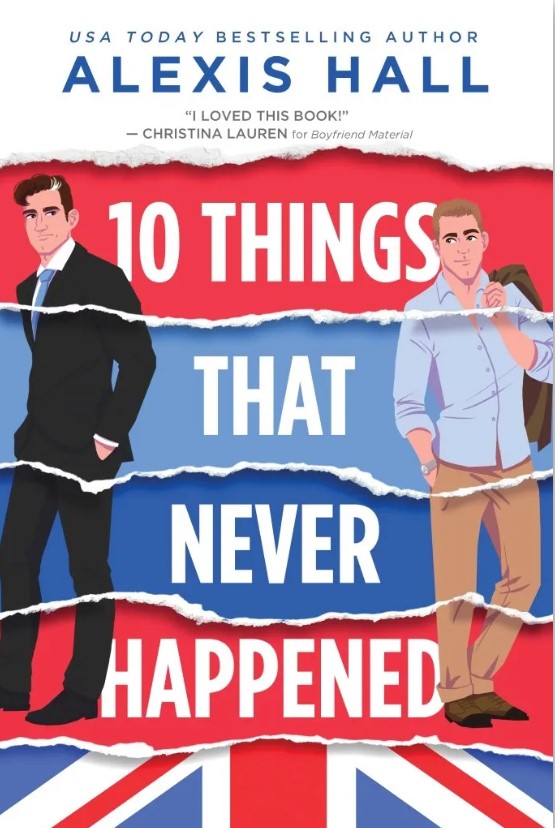 Cover for 10 things that never happened. Two men standing side by side