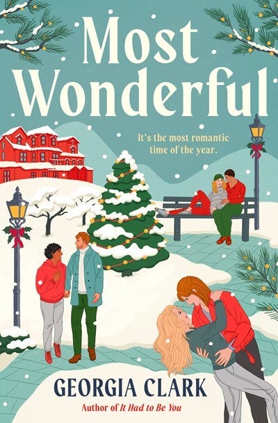 Book cover for most wonderful, three couples in a winter wonderland