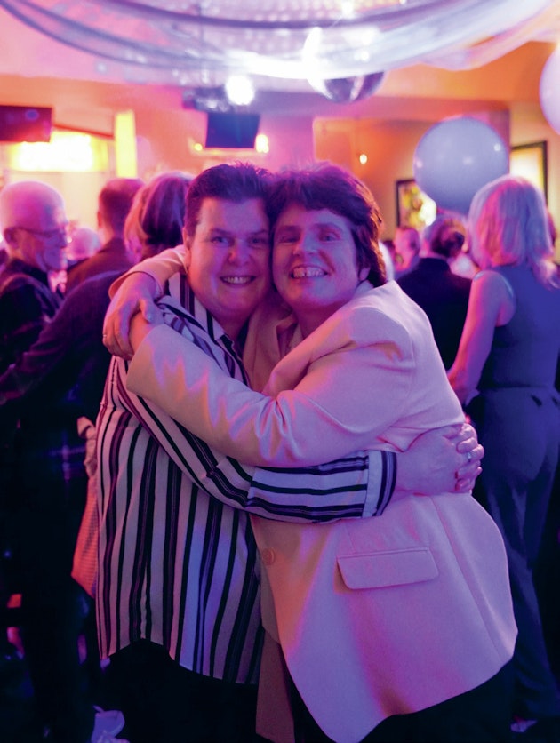 Olive Wilson on the right and her wife at the GCN prom 