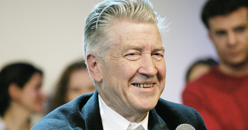 Image of David Lynch smiling.