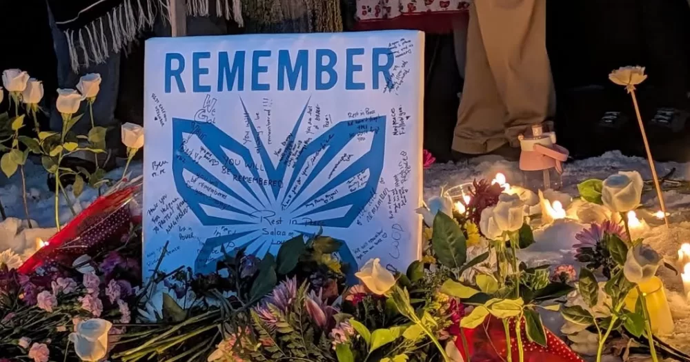 A memorial for Renée Good who's independent autopsy results have been released