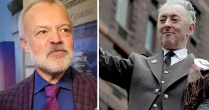 Split image of Graham Norton and Alan Cumming.