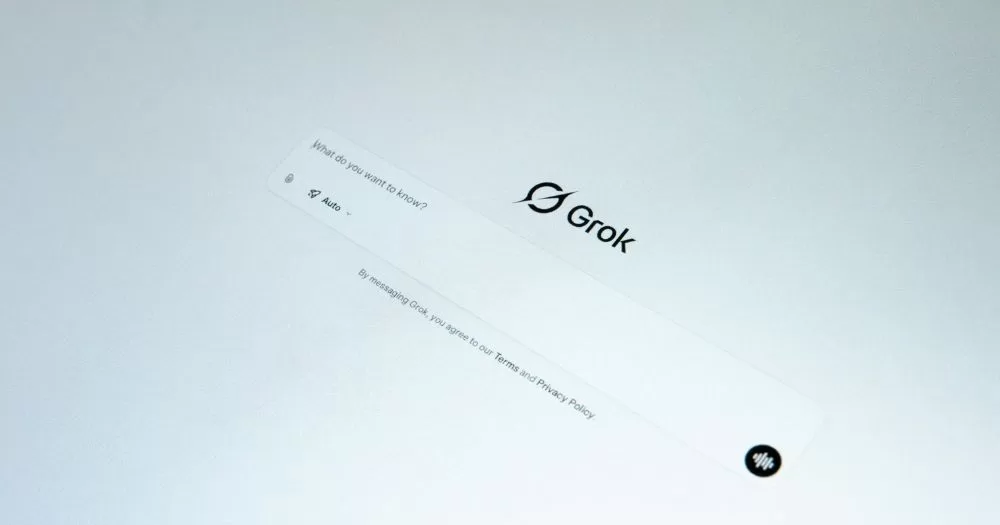 Grok display screen.