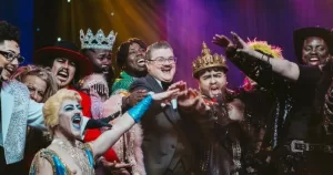 King of Drag Drag Queens on stage.