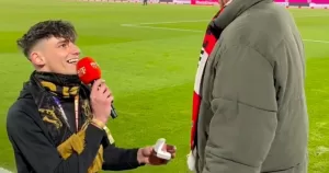 Queer referee Pascal Kaiser propssing to his boyfriend just days before the attack