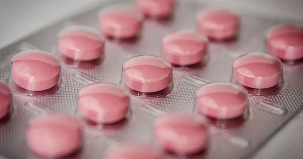 A packet of pink pills. This image is being used to accompany a story about puberty blockers in Northern Ireland.